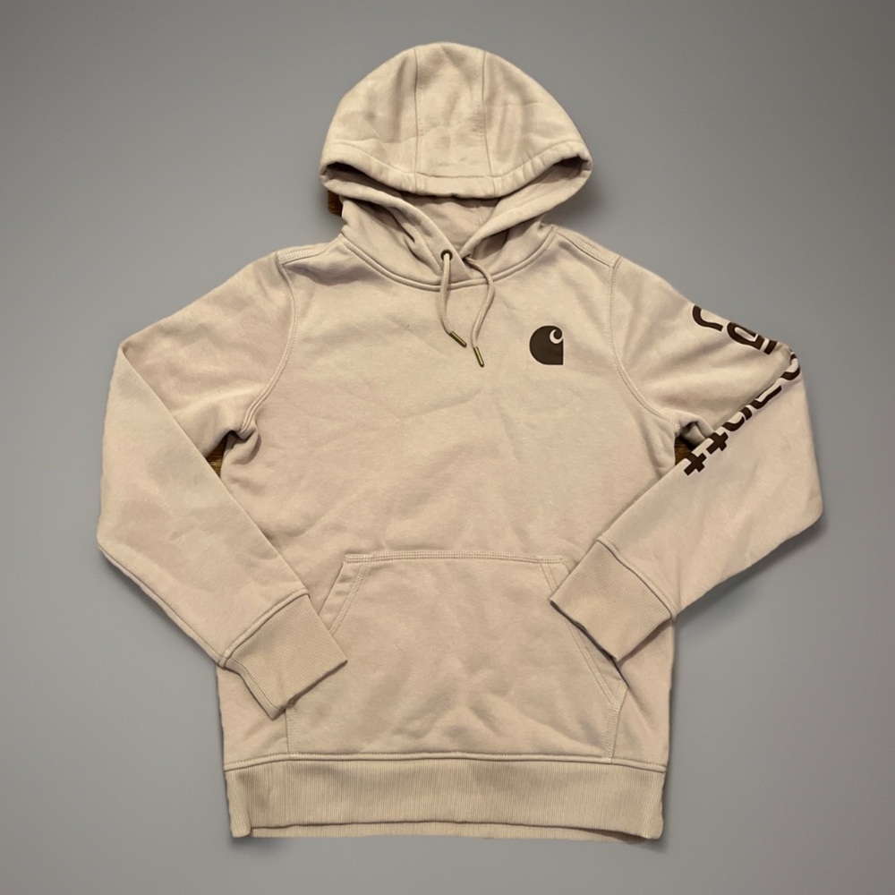 Carhartt Mid Weight Relaxed Fit W/Logo Sleeve kangaroo W/Media Pocket Sweatshirt